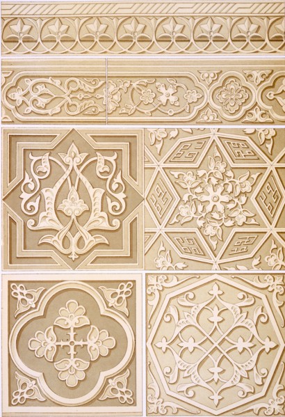 Detailed studies of Architectural Decoration, pub. 1883. Creator: Alhusain Fawzy (19th century).