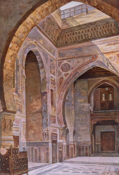 Mosque and Madrasa of Sultan Al-Ghuri, pub. 1949. Creator: Alhusain Fawzy (19th century).