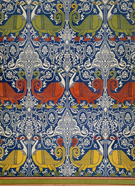 Example of printed Egyptian fabric, pub. 1877. Creator: Emile Prisse d'Avennes (1807-79).