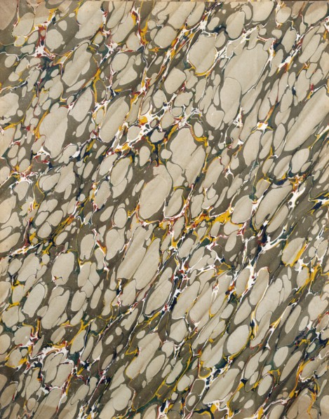 Marble endpaper, 1950s. Creator: English School (20th Century).