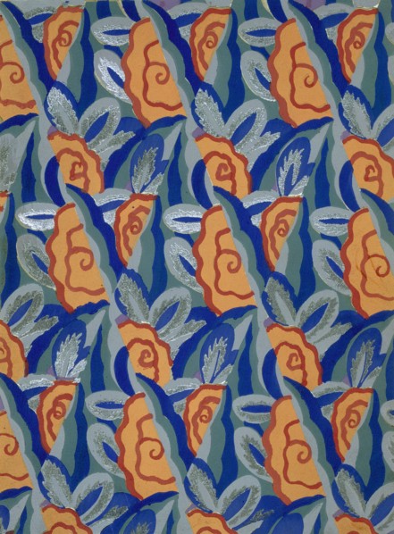Wallpaper design by Maison Gaillard, pub. 1930.  Creator: French School (20th Century).