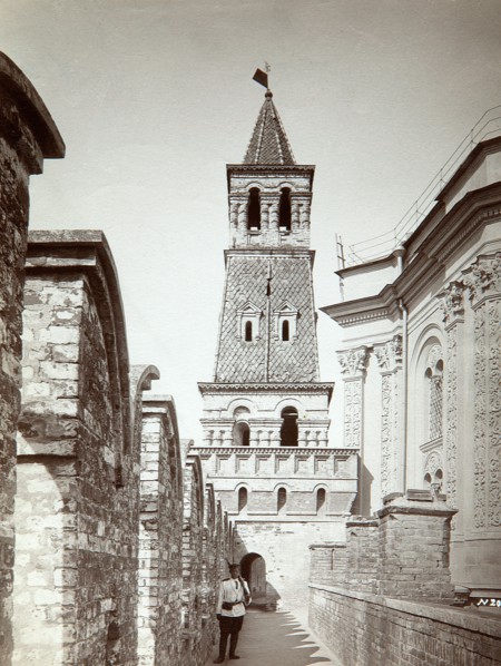 The Armoury (Oruzheynaya) Tower in the Kremlin, Moscow, Russia, before 1889. Artist: Ivan Fyodorovich Borschchevsky