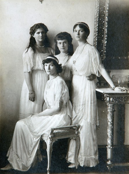 The four daughters of Tsar Nicholas II of Russia, 1910s. Artist: K von Hahn