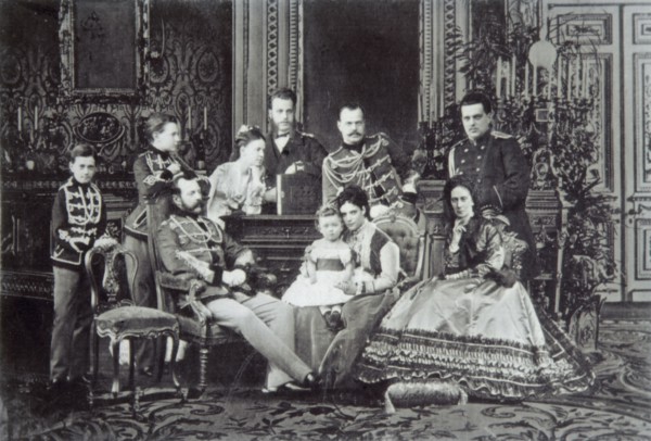 Family portrait of Tsar Alexander II of Russia, 1860s. Artist: Unknown