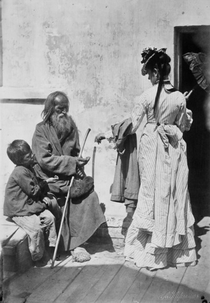 'Alms', c1870-c1875.  Artist: Andrei Osipovich Karelin
