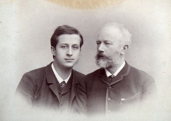 Alexander Siloti, Russian pianist and conductor, and Peter Tchaikovsky, Russian composer, 1888. Artist: Unknown