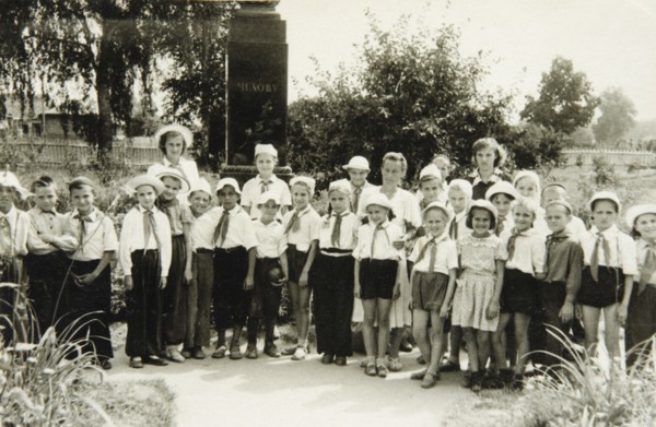 A Young Pioneers unit in Yalta, Crimea, USSR, 1950s. Artist: Unknown