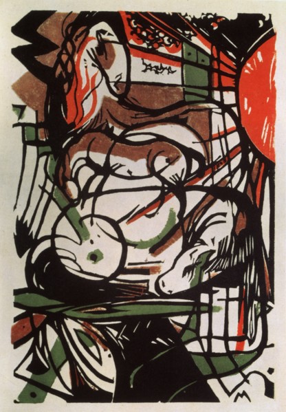 'Birth of a Foal', 1913. Artist: Franz Marc