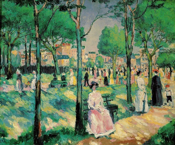 'On the Boulevard', 1903.  Artist: Kazimir Malevich