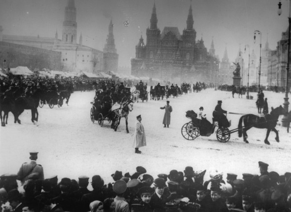 Coach station at the Strastnoy Monastery, Moscow, Russia, c1900-c1905. Artist: Unknown