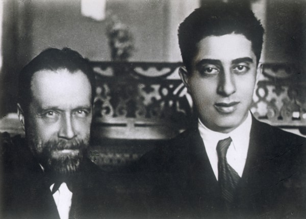 Composers Nikolai Myaskovsky and Aram Khachaturian, 1933. Artist: Unknown