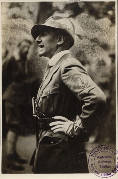 Gabriele D'Annunzio, Italian poet, novelist and dramatist, 20th century. Artist: Studio Fotografico Ferrurio