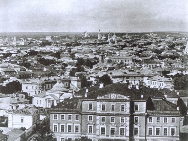 View of Moscow from the Ivan the Great Bell Tower, Russia, 1884. Artist: Unknown
