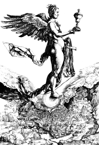 'Nemesis', c1501-c1502.  Artist: Albrecht Dürer