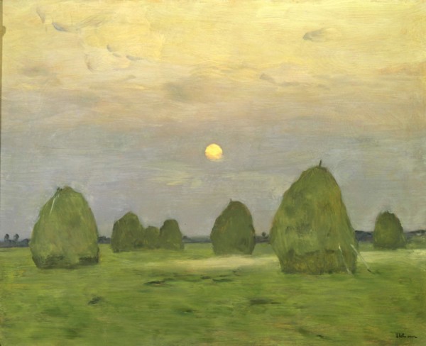 'Twilight, The Haystacks', 1899.  Artist: Isaak Levitan