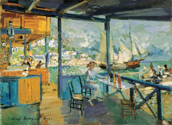 'Pier in Gurzuf', 1914.  Artist: Konstantin Korovin
