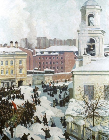 'February 27th, 1917', 1917.  Artist: Boris Mikhajlovich Kustodiev