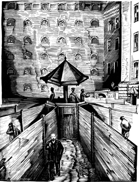 Illustration from the book Lenin's Life, 1936.  Artist: Piotr Nicholaevich Staronosov