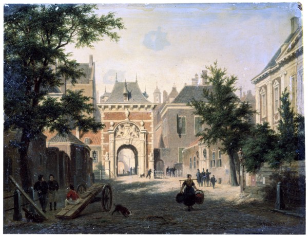 'A Town in Holland', 19th century.  Artist: Bartholomeus Johannes van Hove