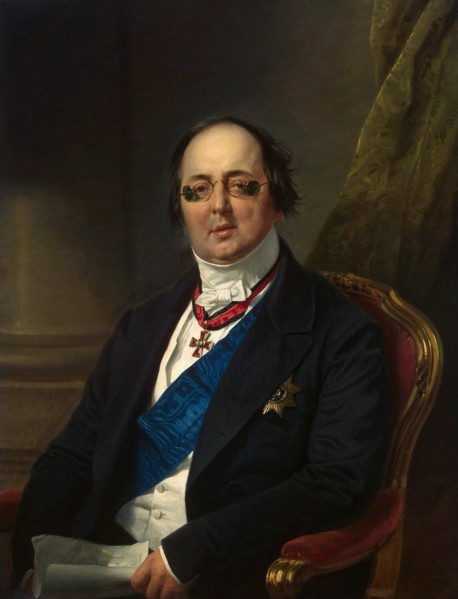 'Portrait of Count Alexander Kushelev-Bezborodko', 1851-1852.  Artist: Franz Kruguer