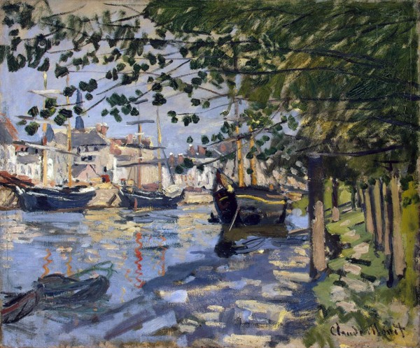 'Seine at Rouen', 1872.  Artist: Claude Monet