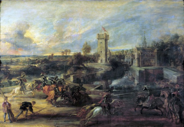 'Tournament in front of Castle Steen', 1635-1637.  Artist: Peter Paul Rubens