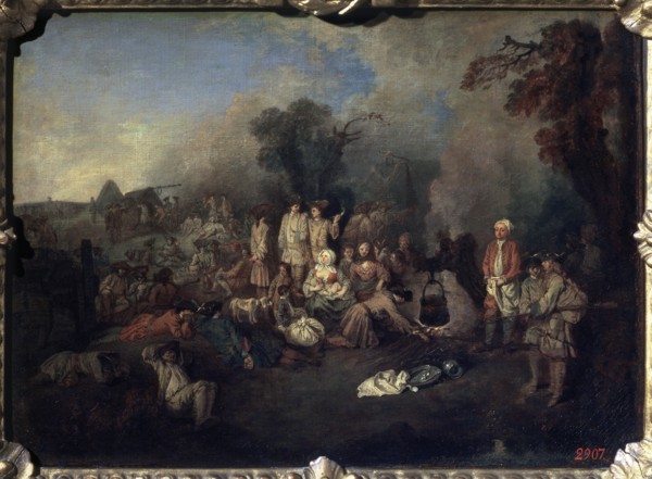 'Bivouac', c1710. Artist: Jean-Antoine Watteau