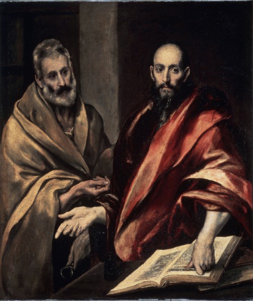 'The Apostles St. Peter and St. Paul', 1587-1592.  Artist: El Greco
