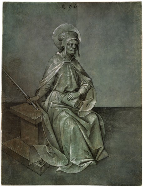 'The Apostle Simon', 1496.  Artist: Mair von Landshut