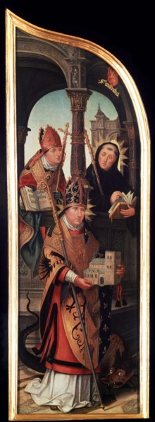 'The Annunciation', (Triptych, side panel), 1517.  Artist: Jean Bellegambe