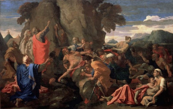 'Moses Striking Water from the Rock', 1649.  Artist: Nicolas Poussin