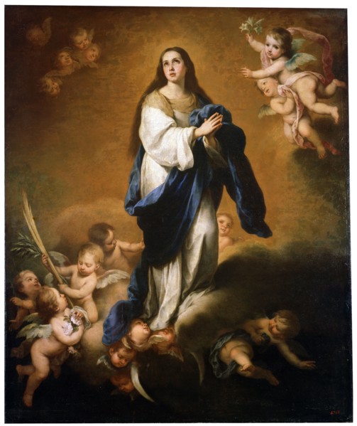 'The Assumption of the Blessed Virgin Mary', between 1645 and 1655.  Artist: Bartolomé Esteban Murillo