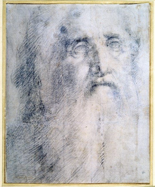 'Study of an old Man's head with a beard', c1535. Artist: Domenico Beccafumi