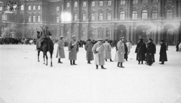 Palace Square, St Petersburg, Russia, on 'Bloody Sunday', 1905. Artist: Anon