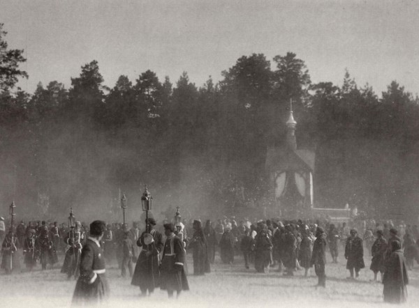 Easter procession, Sarov Monastery, Russia, 1903. Artist: K von Hahn