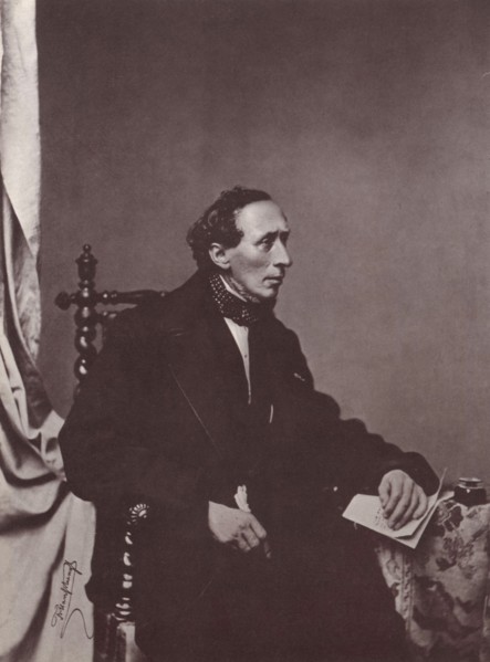 Hans Christian Andersen, Danish author, 19th century. Creator: Franz Seraph Hanfstaengl.