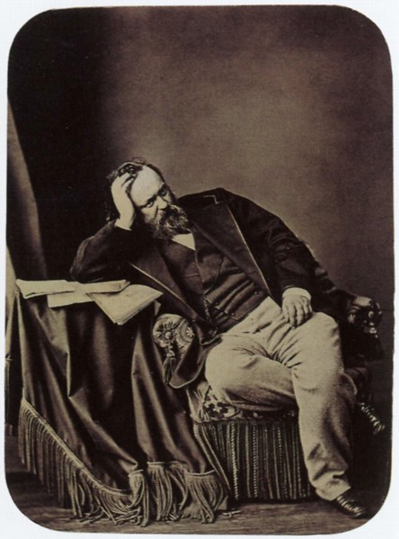 Alexander Herzen, Russian writer and thinker, 1861. Artist: Sergei Levitsky