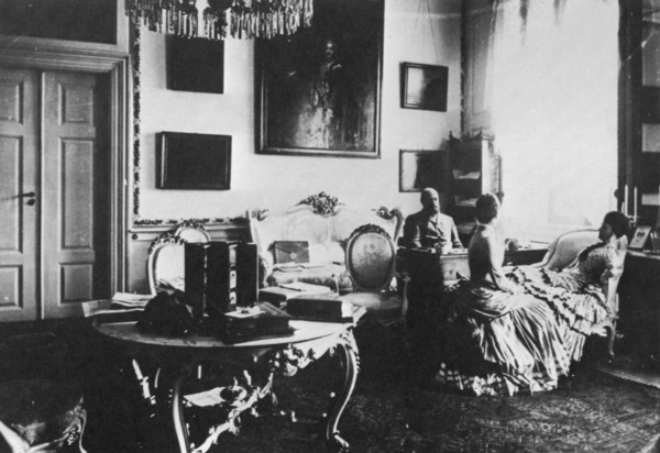 Tsarevich Alexander and Grand Duchess Maria Feodorovna of Russia, c1880. Artist: Unknown