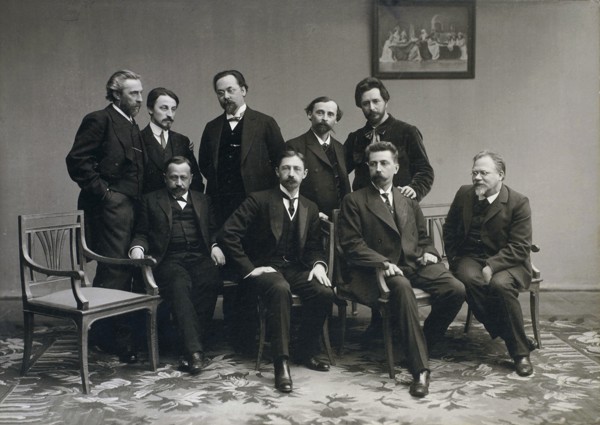 'Sreda' ('Wednesday'), Russian literary group, 1890s. Artist: Unknown