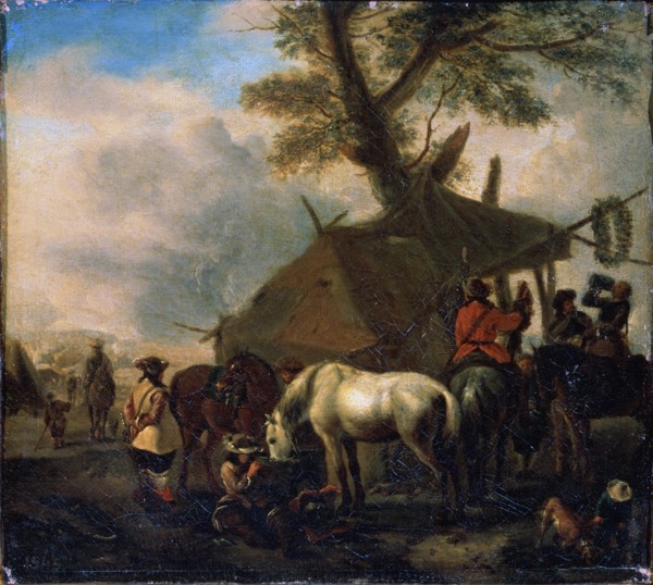 'The Watering Place', 17th century.  Creator: Philip Wouverman.