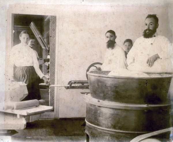 Production of mineral water cake, Yessentuki, Russia, 1900s.  Artist: Anon