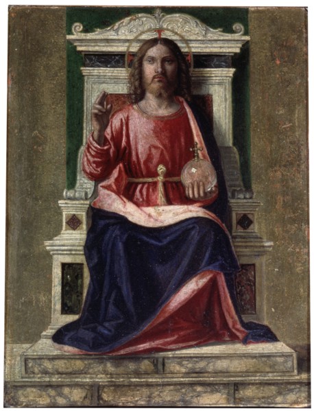 'Christ Enthroned', (Saviour of the World), c1505. Artist: Giovanni Battista Cima da Conegliano