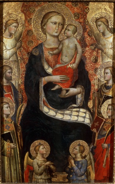 'Madonna with Child, Saints and Angels', late 14th or early 15th century. Artist: Niccolo di Pietro Gerini