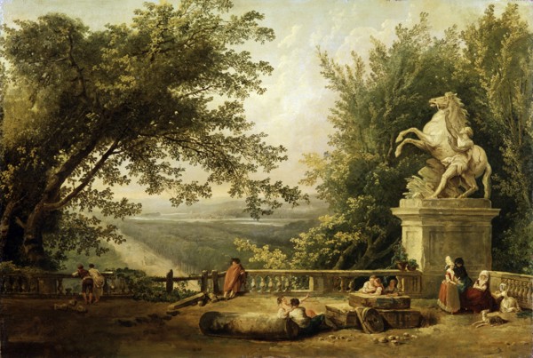 'Terrace Ruin in a Park', c1780.  Artist: Hubert Robert