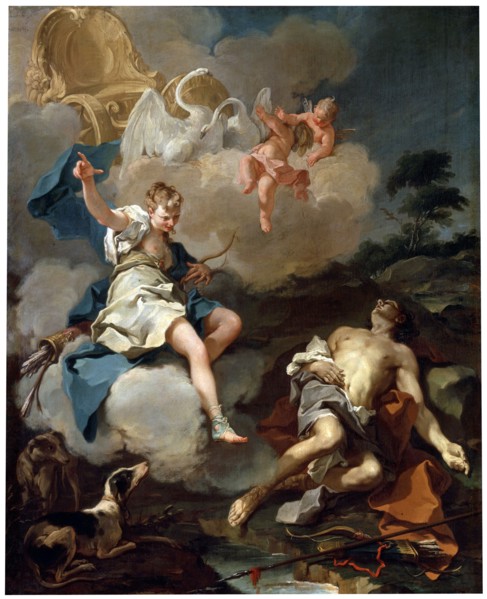 'Diana and Endymion', 1723. Artist: Giovanni Battista Pittoni the Younger