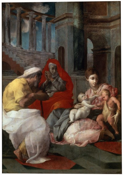 'The Holy Family with John the Baptist and Saint Elizabeth', 1541. Artist: Francesco Primaticcio