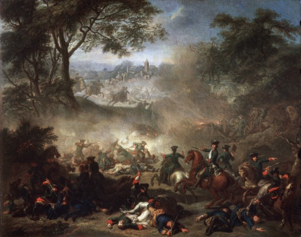 'The Battle of Lesnaya', 1717.  Artist: Jean-Marc Nattier