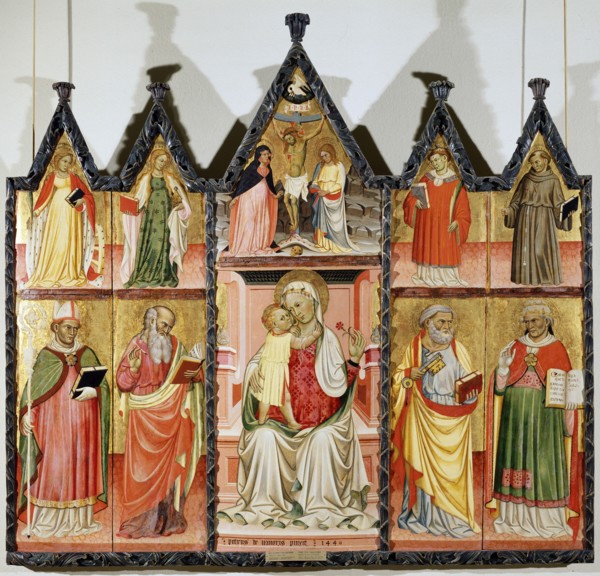 'Madonna and Child with Saints' (polyptych, ten separate panels), 1440. Artist: Pietro di Giovanni Lianori