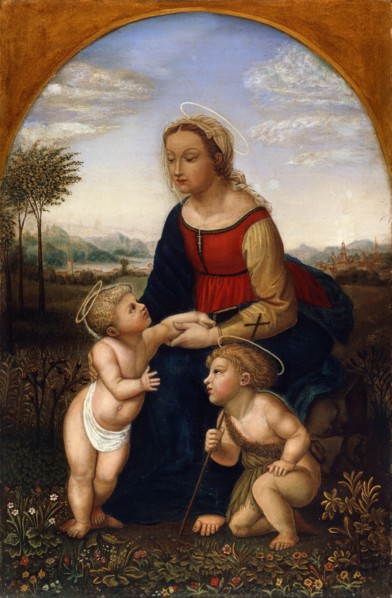 'Virgin and Child with John the Baptist as a Boy', early 19th century. Artist: Franz Pforr