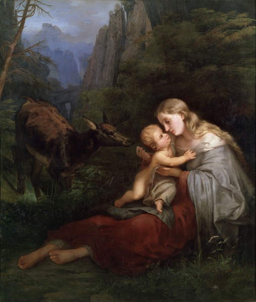 'Genevieve of Brabant', 19th century. Artist: Wilhelm Friedrich Herbig